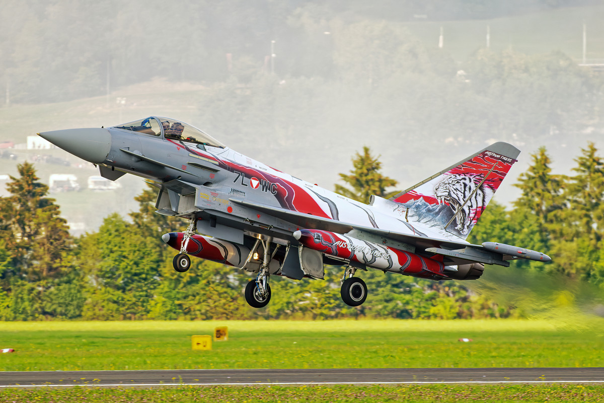 Austrian Typhoon in flight
