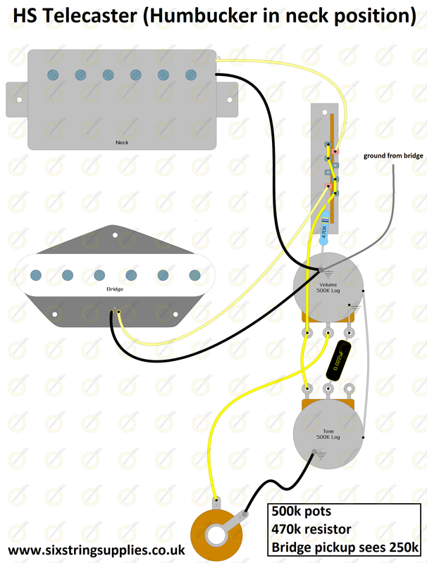 Hs Telecaster Wiring Six String Supplies