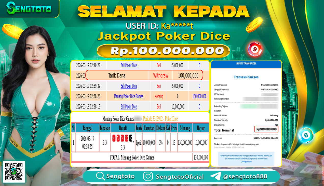 BUKTI PEMBAYARAN LIVEGAME POKER DICE