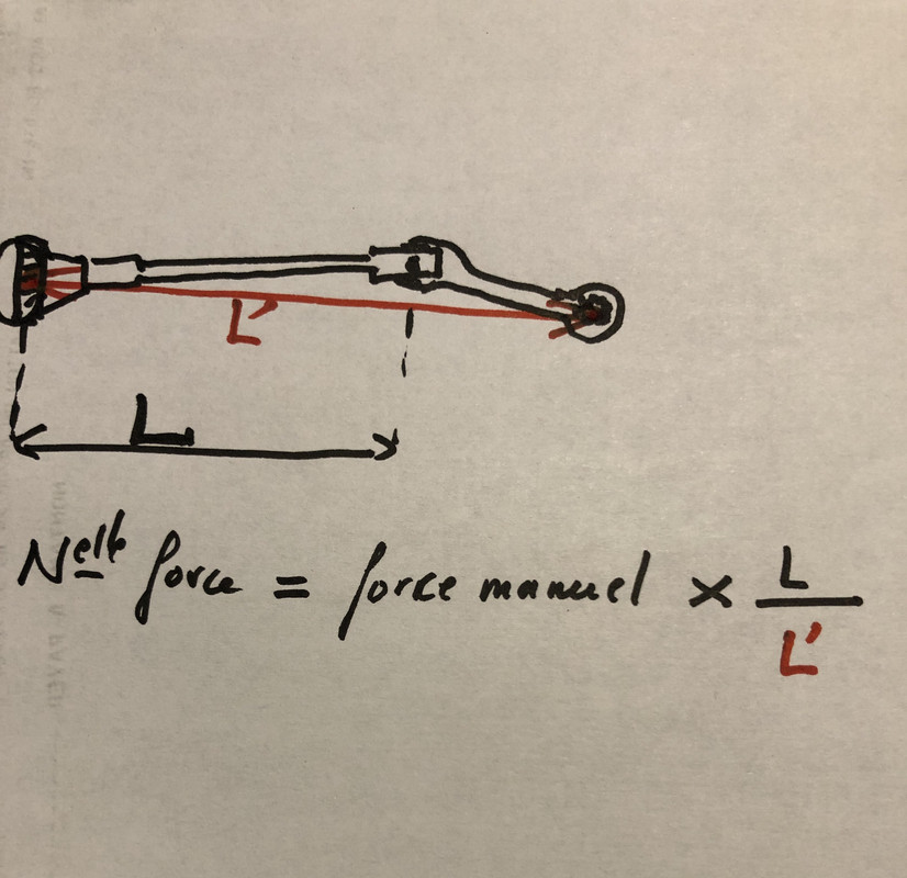 TR25W - Culasse - Cle dynamometrique avec rallonge - calcul