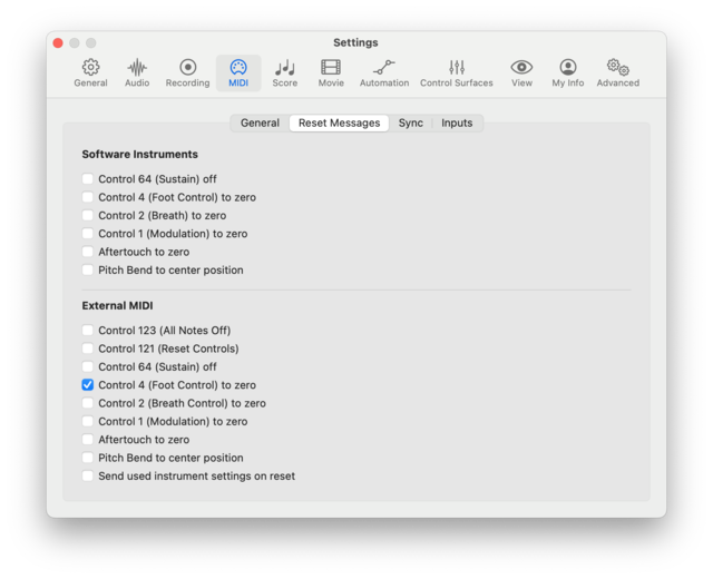 Logic Settings