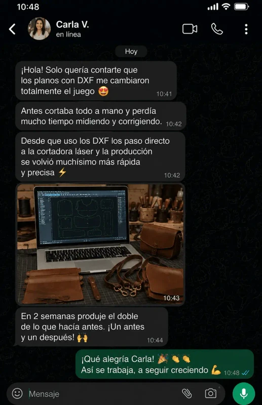 Reseña WhatsApp Carla