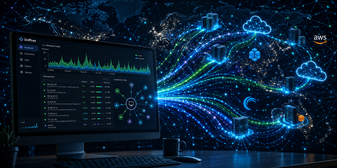 Seu PC fala com mais servidores do que você imagina: Sniffnet revela o tráfego oculto que roda em segundo plano