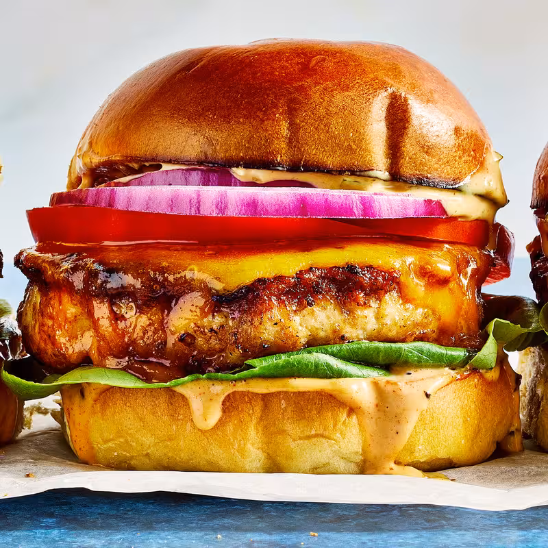Chicken cheeseburger
