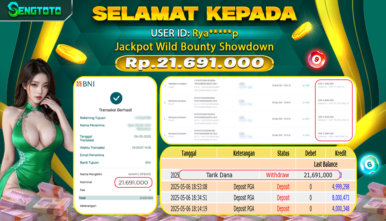 BUKTI PEMBAYARAN SLOT WILD BOUNTY SHOWDOWN