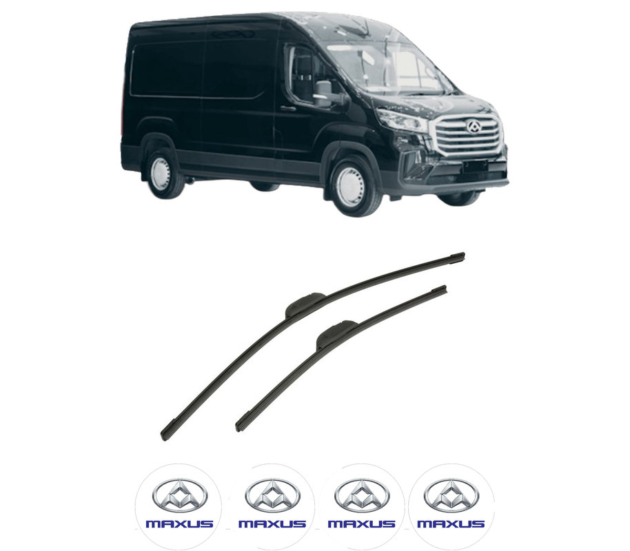 Set stergatoare auto MAXUS eDELIVER 9 Platform/Chassis din 2022, pentru parbriz auto, 2 bucati, Bosch Aerotwin Retrofit, din cauciuc siliconat rezistent, 4 Stickere Auto MAXUS