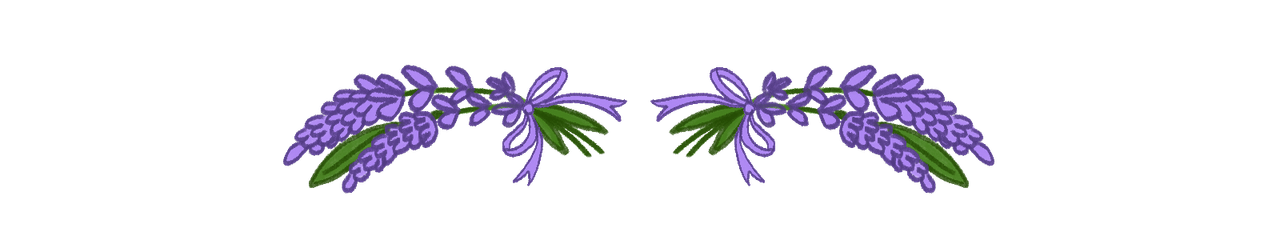 lavender sprig divider