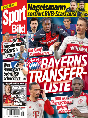 Cover: Sport Bild Magazin No 11 vom 13  März 2024