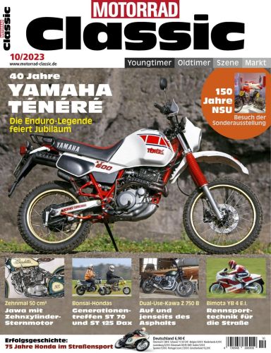 Cover: Motorrad Classic Magazin Oktober No 10 2023