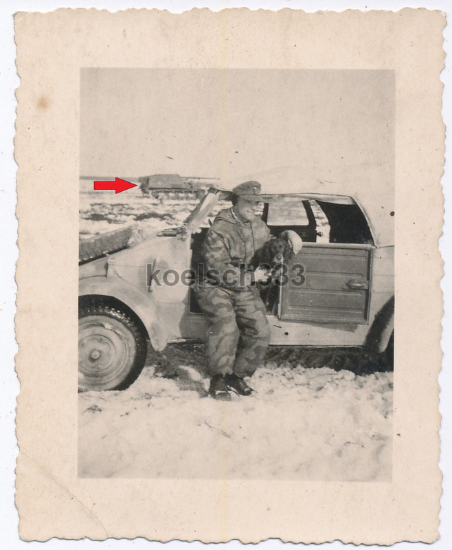 Foto Grenadier Tarnbekleidung VW Kübelwagen Panzerjäger Panzer N