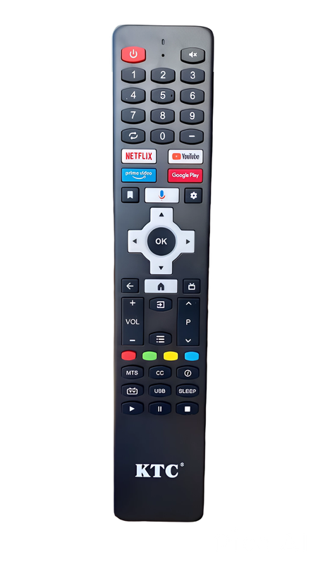 Control remoto de reemplazo para televisores KTC con Android TV.