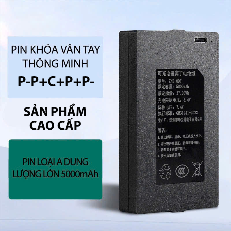 Pin khóa cửa thông minh