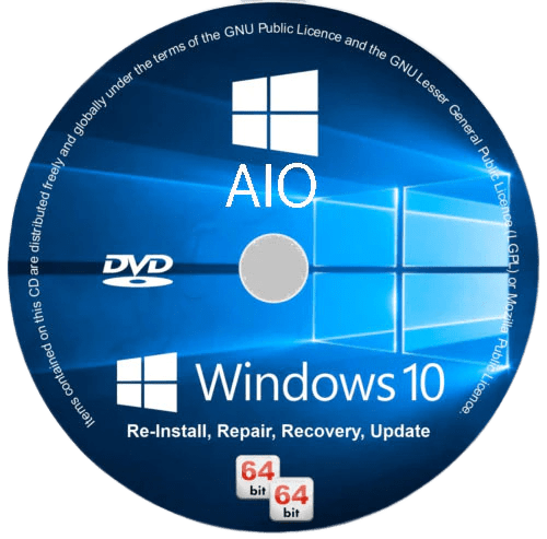 Windows 10 22H2 build 19045.3636 AIO 16in1 (x64) Preactivated Multilingual