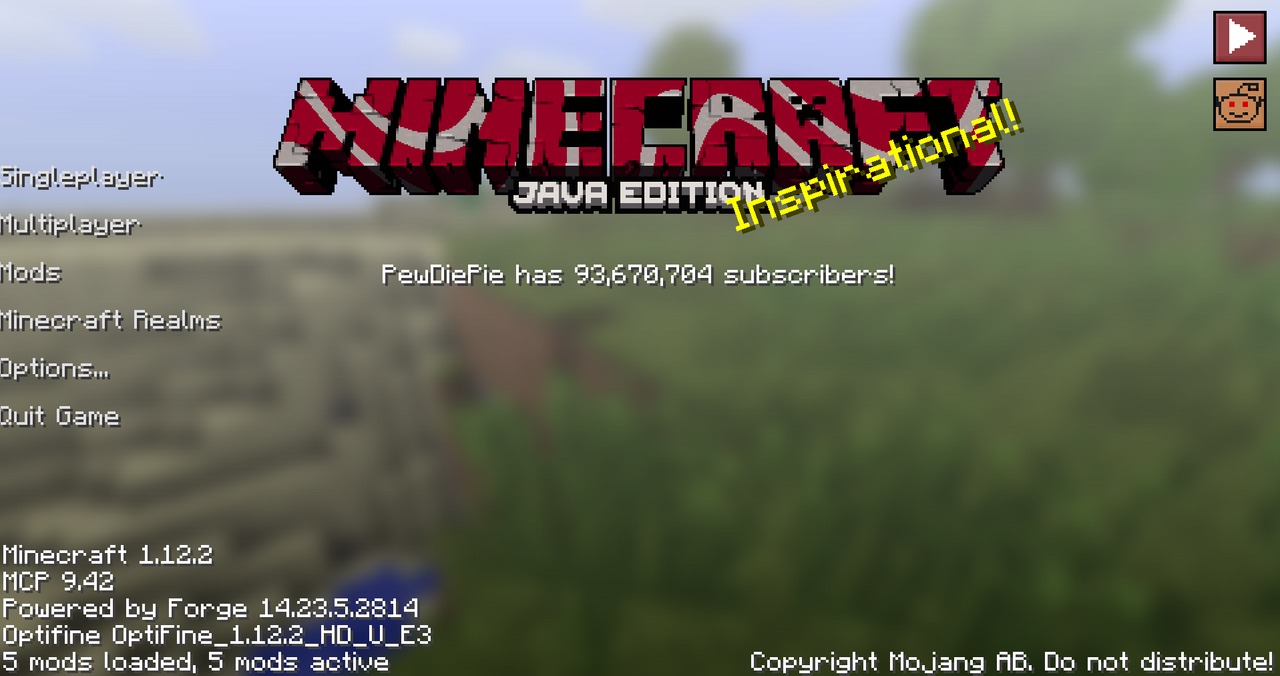 Kjellcraft The Pewdiepie Mod Minecraft Mods Mapping And Modding Java Edition Minecraft Forum Minecraft Forum