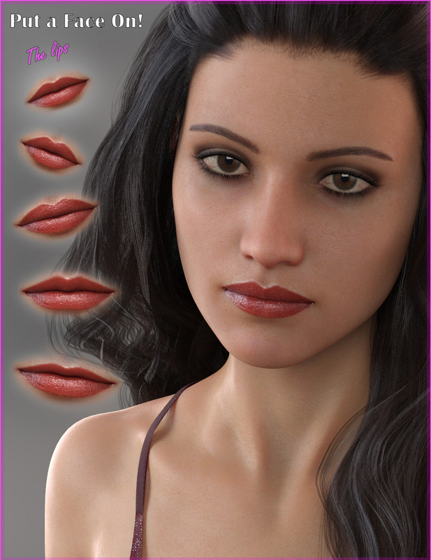 GDN Put a Face on for Genesis 8 Female The Lips (re)