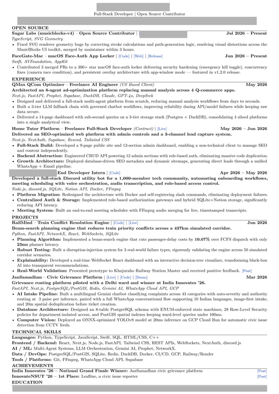 Masked resume