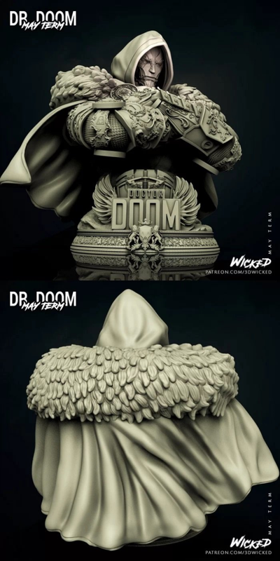 3DWicked - Dr. Doom Bust – 3D Print Model