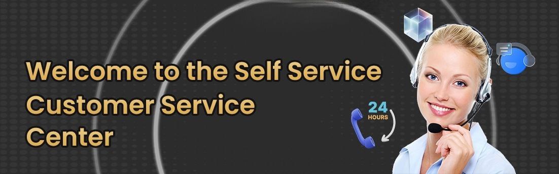 Welcome to the Self Service Customer Service Center Banner