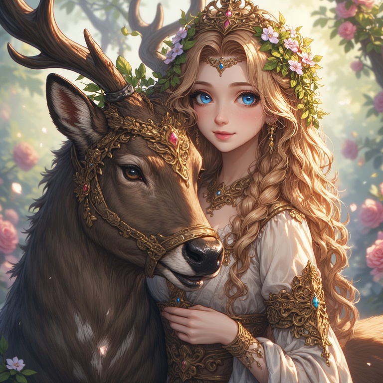 Goddess-Diana-with-a-Stag-waif-3