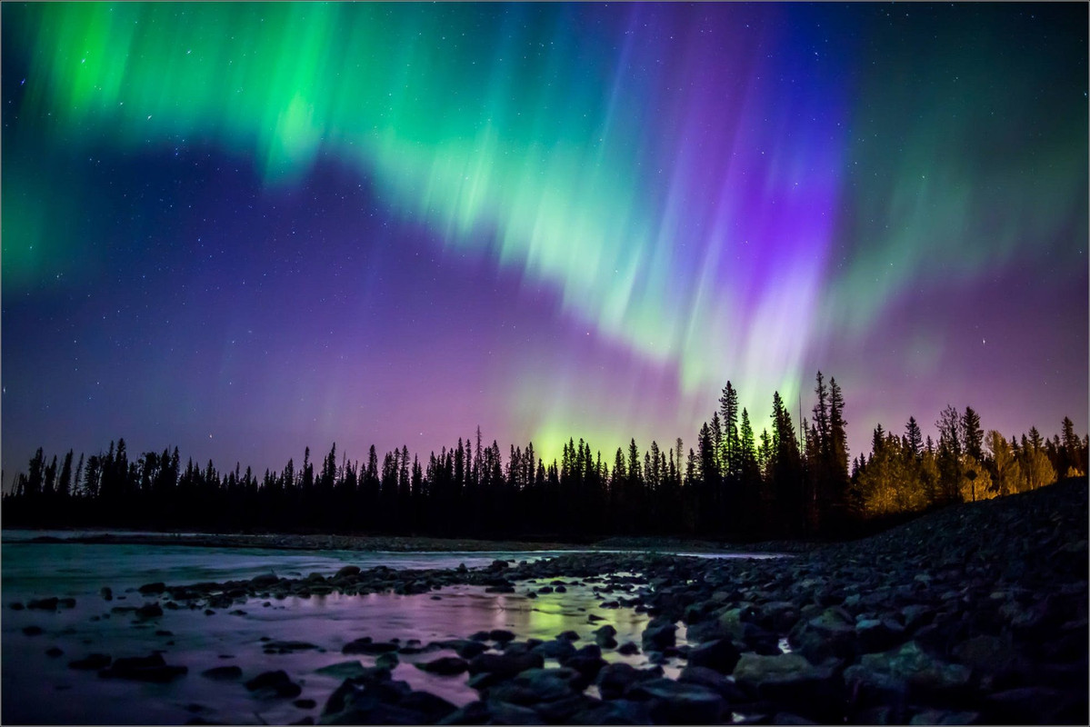 Las auroras boreales se verán más intensas en Canadá por la explosión solar