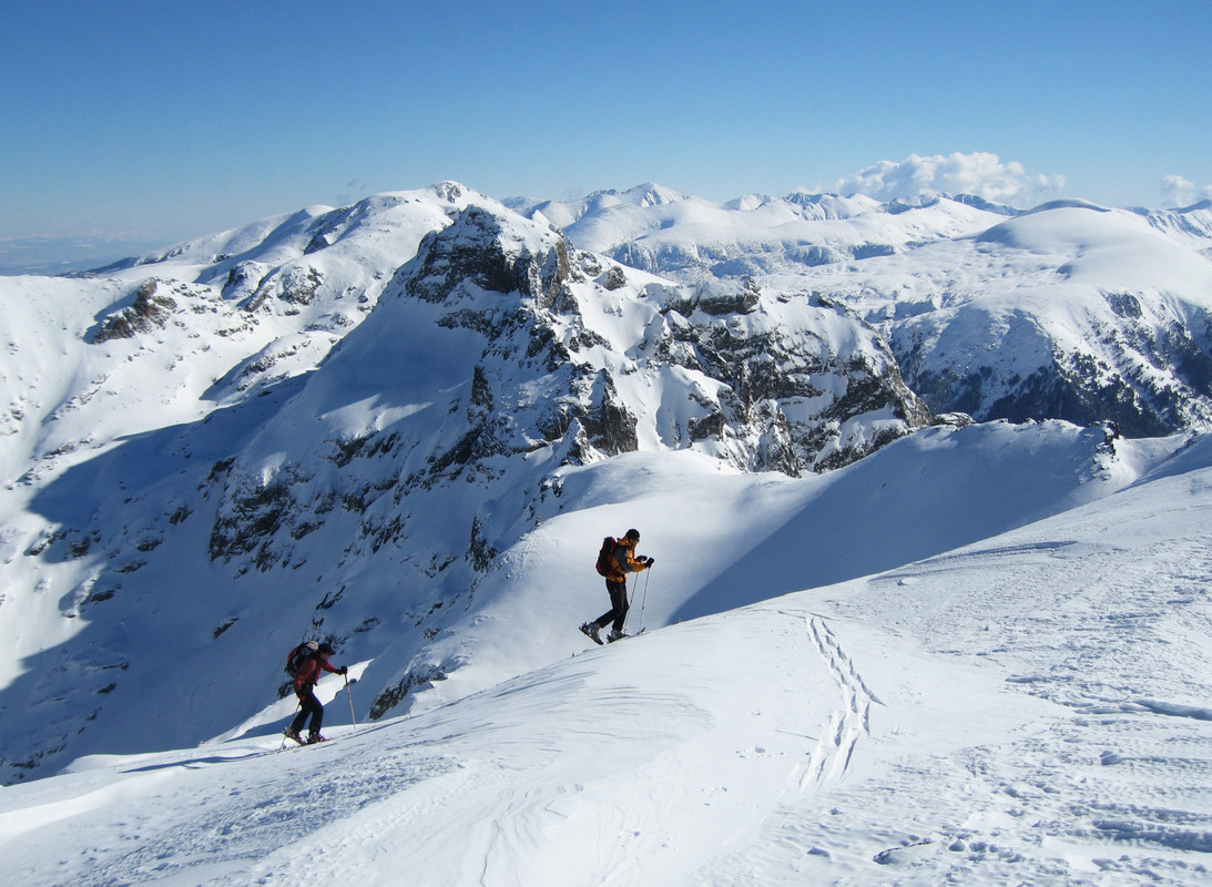 Rila Mountains in snowshoes