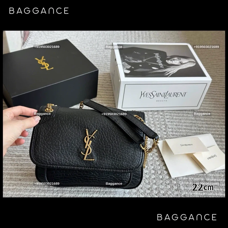 YSL Puffer Niki Messenger Bag Full Box – 22 cm