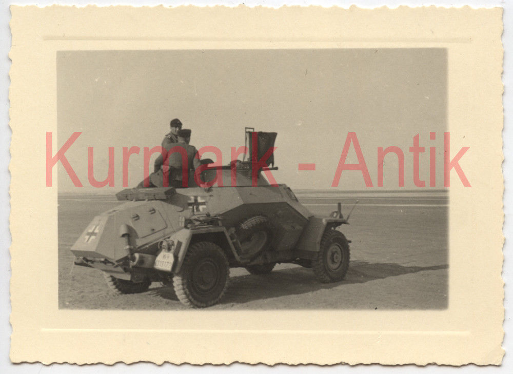 Foto Wehrmacht 26.Panzer Div. Aufklärungs Abteilung Spähwagen in