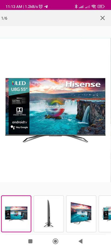 LIVERPOOL: HISENSE 55" ULED U8G con TDC Banorte Digital 