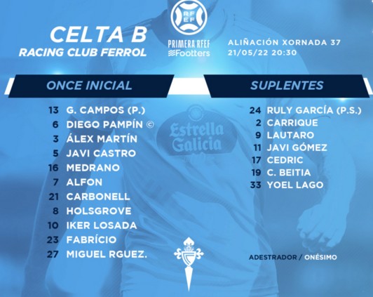 2021- 2022 - 37ª Jornada |  Celta B 0-1 Racing Club Ferrol 21-5-2022-21-5-43-29