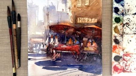 Watercolour Figure to Landscape Painting: Beginner to Advanced
