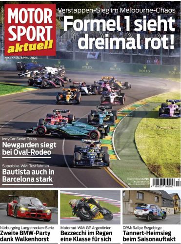 Cover: Motorsport aktuell Magazin No 17 vom 05  April 2023
