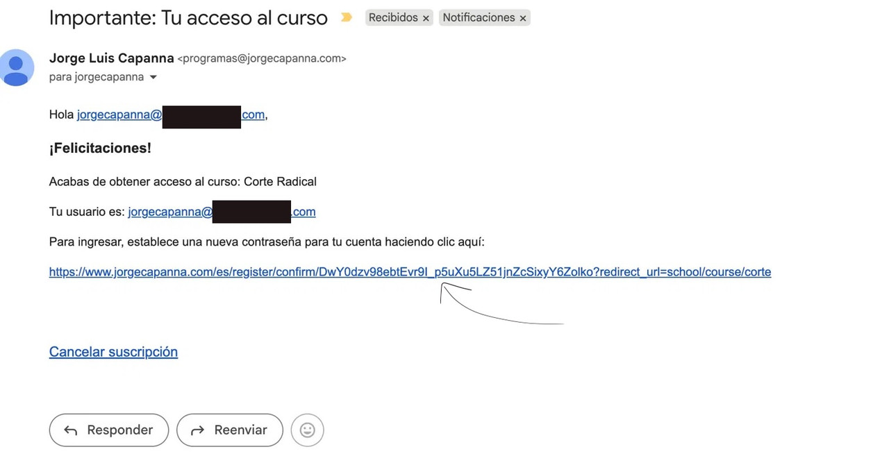 Mail que recibes