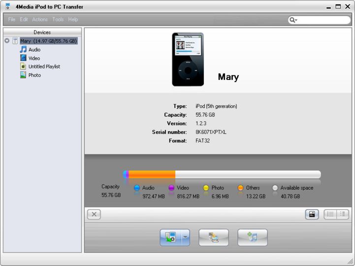 4Media iPod to PC Transfer 5.7.31 (Build 20200516) 4Media iPod to PC Transfer 5.7.31 (Build 20200516)