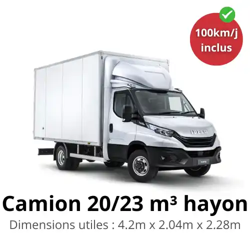 location camion 20m3 hayon