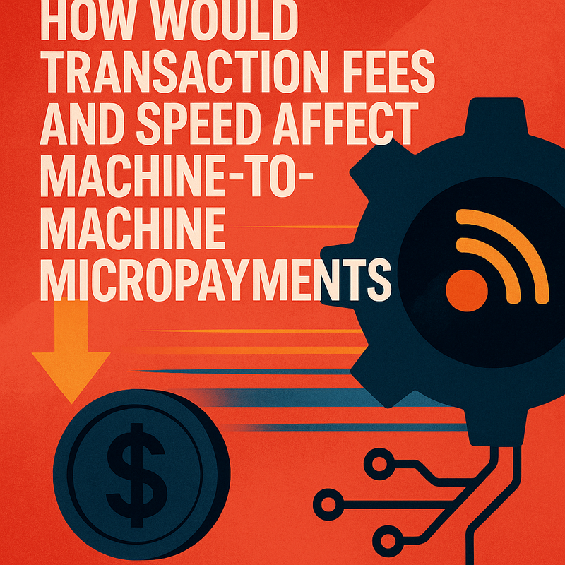 How would transaction fees and speed affect machine-to-machine micropayments