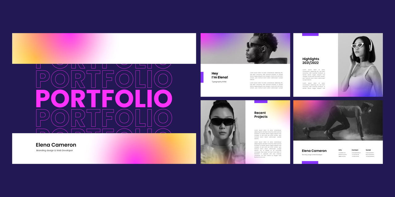 Portfolio website screenshot