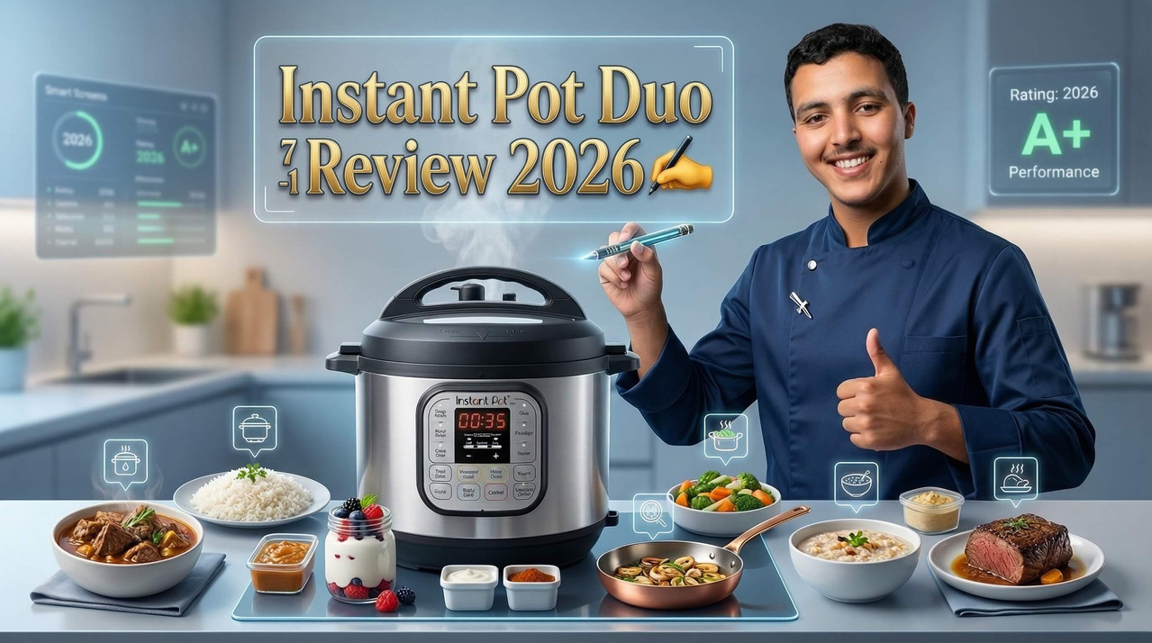 Instant Pot Duo 7-in-1 electric pressure cooker featured image for 2026 review