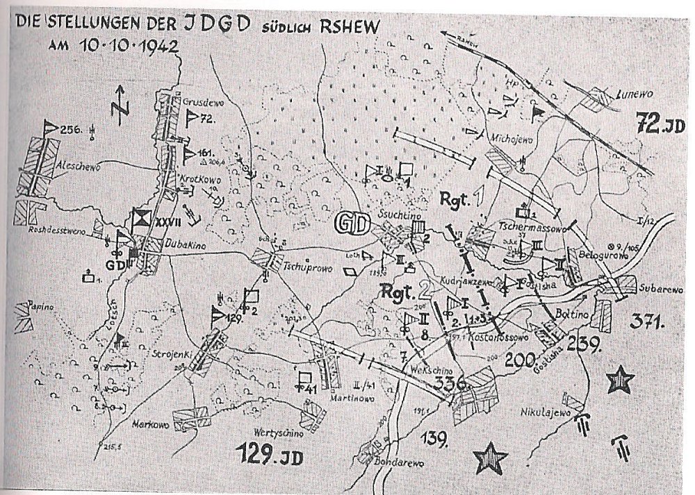 Großdeutschland Skizzen Schlacht 10 Oktober 1942