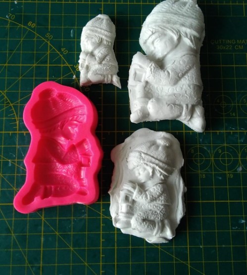 molde en silicona niños eucaristia farol