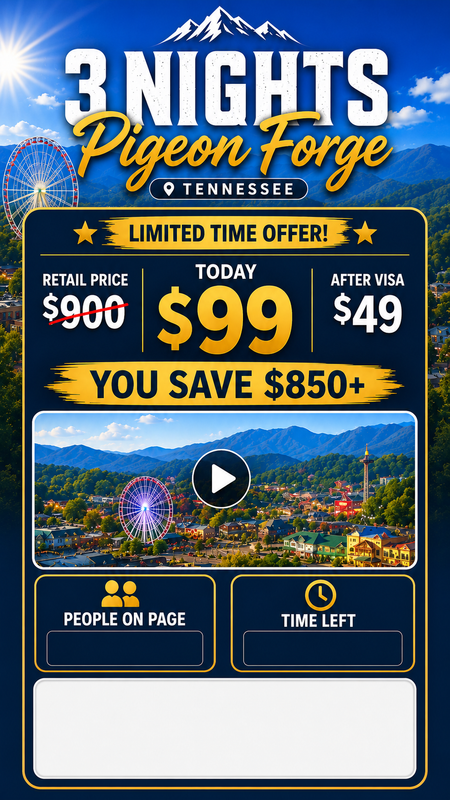 Pigeon Forge vacation offer