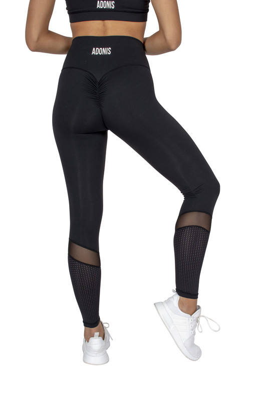 TRAINING ADONIS.GEAR- COMBAT TIGHTS MENS RUNNING BLACK COMPRESSION GYM