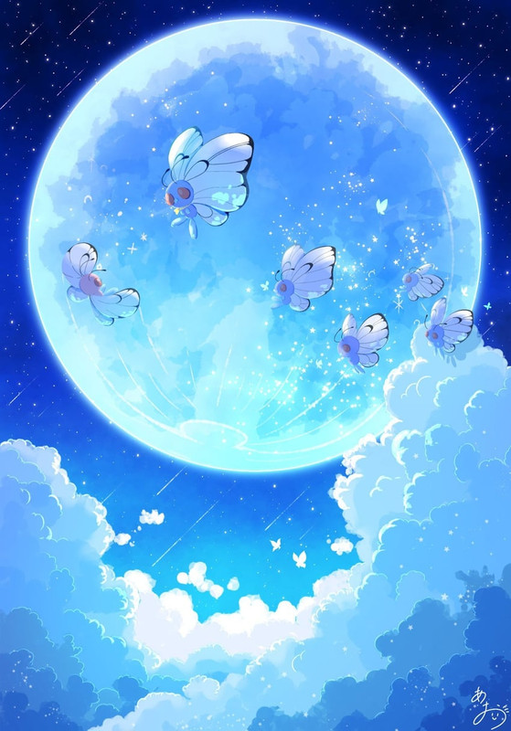 butterfree-and-pink-butterfree-pokemon-d