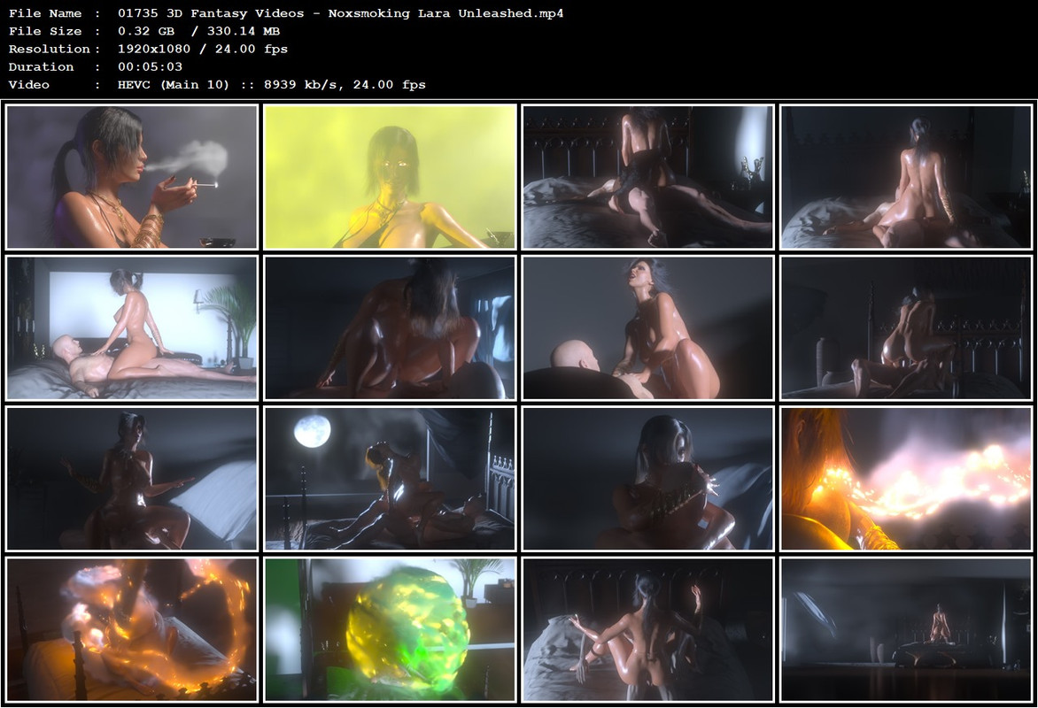 01735 3D Fantasy Videos - Noxsmoking Lara Unleashed.mp4