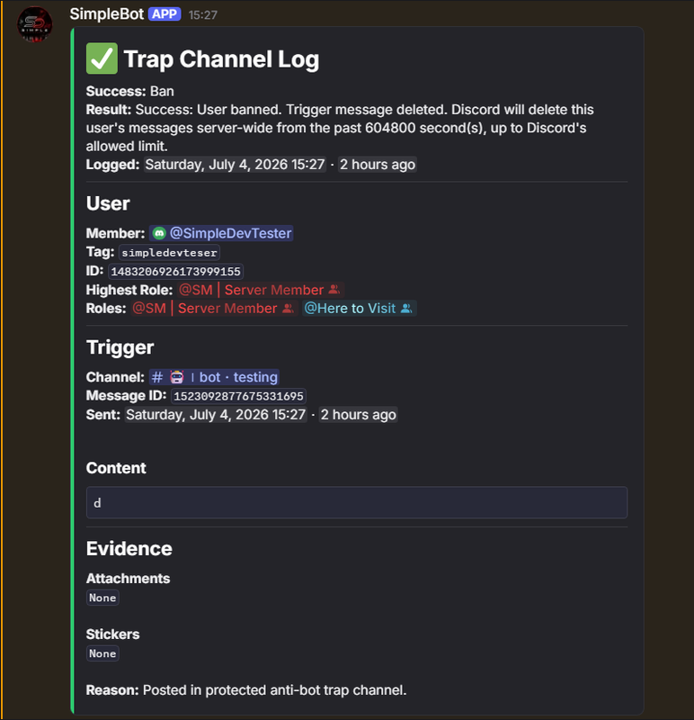 SimpleTrapBot gallery image