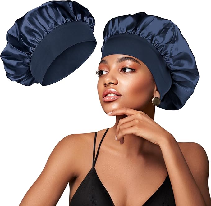 Satin Bonnet for Curly Hair Sleeping Night Cap