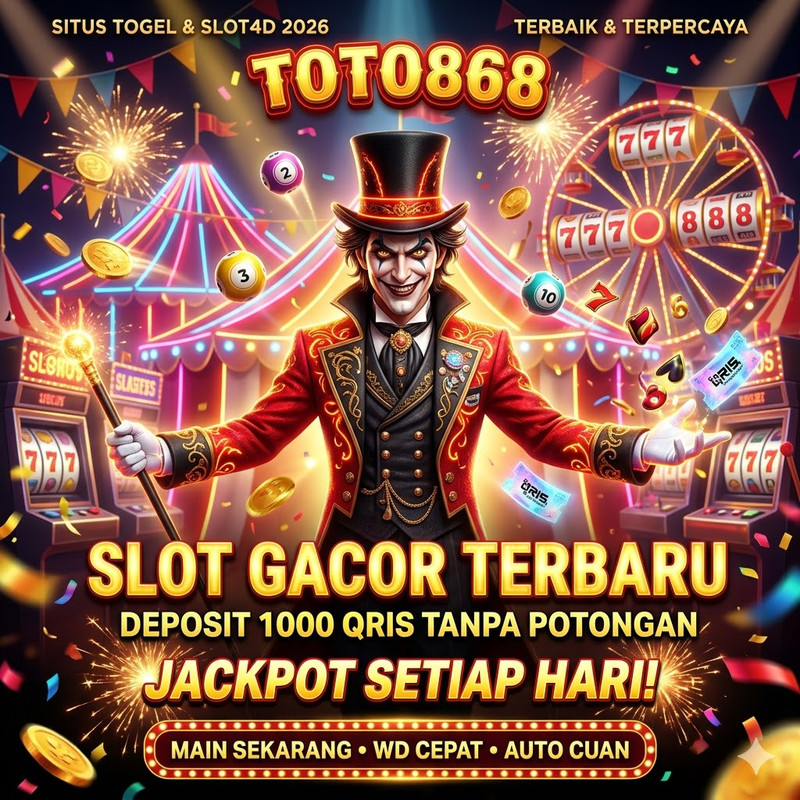 TOTO868 : Situs Togel Online Slot4D Terbaik & Terpercaya 2026 Slot Gacor Deposit 1000 QRIS Tanpa Potongan
 image 1
