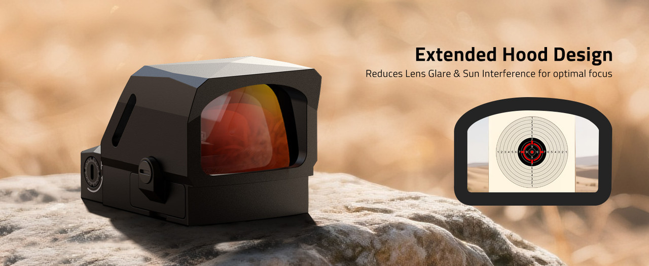 EZSHOOT circle dot sight with 3MOA dot and 32MOA circle reticle