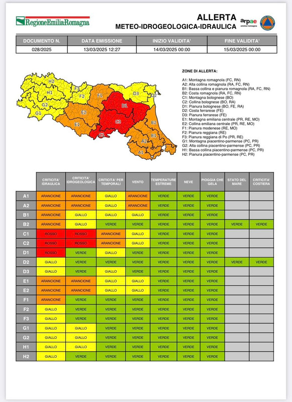 Allerta meteo: Disposizioni per evacuazione delle abitazioni vicino al Fiume Senio