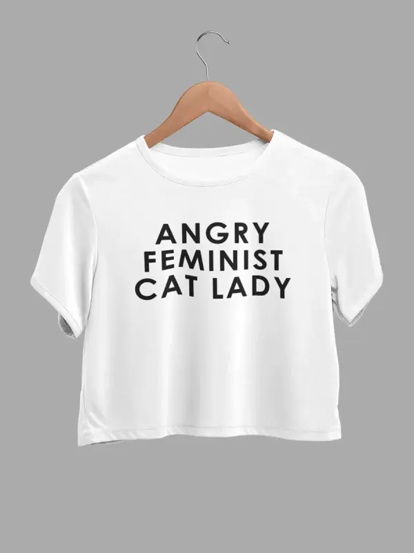 Angryfeministcatladywhitecottoncroptop.webp