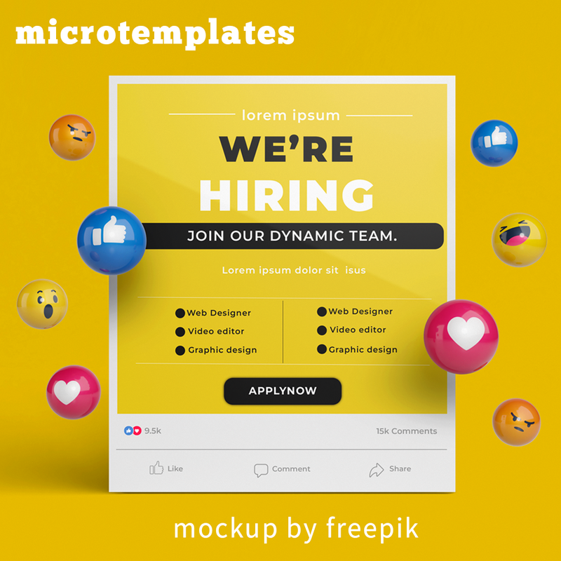 Professional Hiring Post Design – Custom Job Vacancy Templates